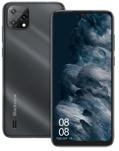 Blackview Telefono portatile 4G, A55 (2022) Smartphone economico Android 11 (schermo 6.52 HD+ 5G WiFi, 4780mAh, 3GB RAM/SD-128GB, 8MP tripla fotocamera posteriore, doppia SIM) 3 slot/Face ID/2 anni