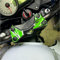 Adesivo 3D Protezione Piastra Forcella compatibile con/sostitutivo per KAWASAKI Z750 (tutte le annate) e Z1000 (fino al 2009) (Verde)