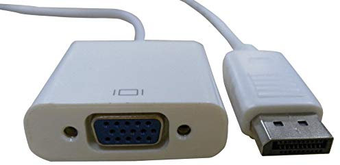 Cavo, DP Plug to VGA Socket, Bianco, 200MM, VGA Cavi