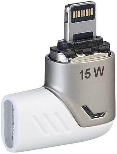 Callstel Lightning-Magnet-Adapter: Lightning-kompatibler 90°-USB-C-Schnell-Ladeadapter, magnetisch, 15 W (Adapter iPhone-Ladekabel, Ladeadapter iPhone 12, Ladegerät)