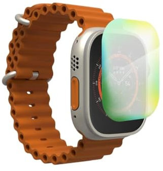 ZAGG InvisibleShield Ultra Eco Displayschutzfolie für Apple Watch Ultra (Rugged) (49mm), stoßfest, umweltfreundlich, Aufprallschutz