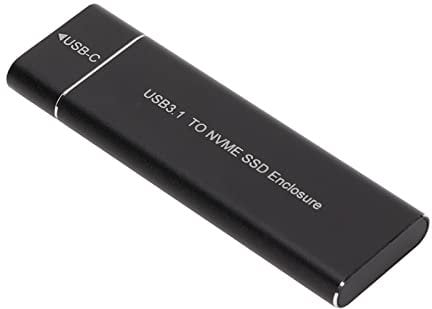Septpenta M.2 NVME SSD Gehäuse mit Aluminiumgehäuse, 6 Gbit/S Übertragungsgeschwindigkeit, USB 3.1 auf NVME PCIE SSD, Dauerhaft Gute Wärmeableitung, Geeignet für SSD Der Größen 2230, 2242, 2260, 2280