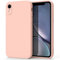 Oumida Case for iPhone XR 6.1-Inch, Soft Silicone Shockproof Liquid Bumper Cover with Microfiber Lining, Full Covered Soft Gel Rubber Case Cover for iPhone XR(Pink)