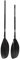 AQUASTIC Pagaie de Canoe Kayak 2 Côté Longueur 220 cm Construction Légère en Aluminium Pale Renforcé par des Fibres de Verre Durable Asymétrique Bilatérale Noir AQS-KPD001