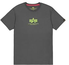 ALPHA INDUSTRIES Herren Basic T Ml T-Shirt, Grau (Vintage Grey), 3XL