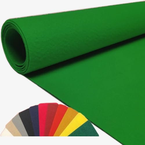 MadeInNature - Tapis moquette événementiel polyvalent : exposition, anniversaire, gala - Anti-feu - Tapis Réutilisable (Vert 1x2m)