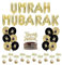 Umrah Mubarak Deko, Dekorations Set, Folienballons, cake topper, cupcake topper, Ballons (Umrah L)