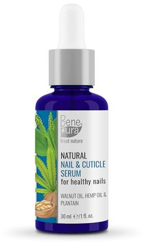 Benepura Nagelserum für Stärke und Wachstum, Natürlicher Nagelverstärker mit Mandelöl und Wegerich, 30 ml
