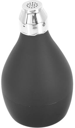 POPETPOP Talcum Powder Balls Manual Duster Skin Care Powder Container Black Portable Travel Cosmetic Bottle