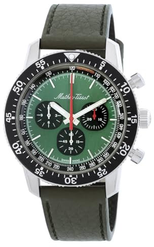 Mathey-Tissot 1968 Chronograph Automatik grünes Zifferblatt Herrenuhr TYPE1968VE, Modern