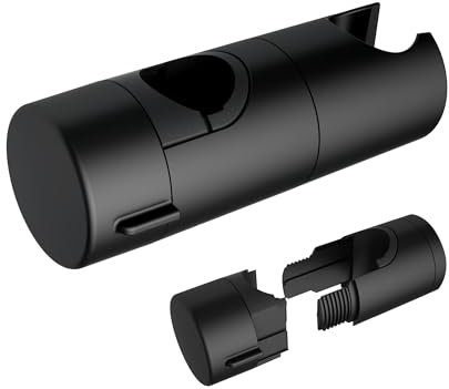 JOHO Support de douche réglable pour colonne de douche d'un diamètre de 22 à 24 mm - Noir