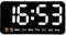 Lidzopas Digital Wall Clock - Large Display LED Clock with Date/Week/Time for Living Room, Office, Gym - White Light