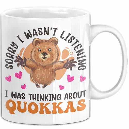 Quokka Tasse Geschenkidee Tier Liebhaberin Becher (Weiß)