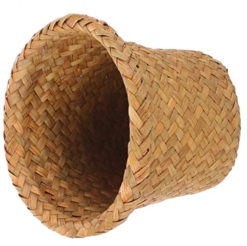 ANDRESLAD poubelle poubelle panier à linge panier rangement laundry basket paniers de rangement tissés corbeille de fruits à corbeille à papier en osier poubelles tissées algue Orange