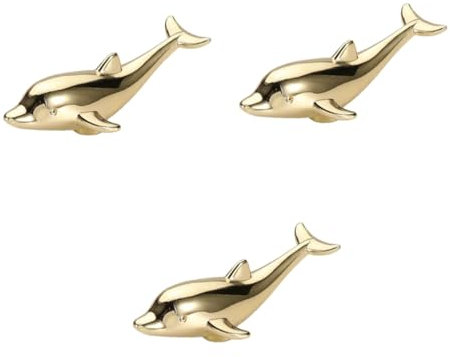Hoement 3stücke Delfinförmiger Schubladengriff Aus Langlebig Und Modisch Für Schränke Und Möbel Einfache Installation Für -projekte