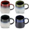 Große Keramik Becher mit Henkel, 4er-Set 400 ml Espressotassen Set Ofenveränderte Glasur, Chinesische Porzellan Teetasse, Mehrfarbige Teetasse set für Kaffee und Tee
