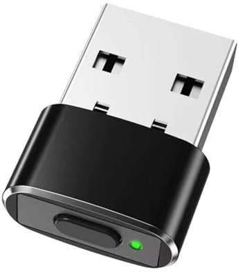 Colexy Maus Jiggler Metall 3 Modi, Metall Mouse Jiggler Nicht Nachweisbar, USB Mouse Mover mit Schaltertaste, USB Mouse Mover Treiberfrei, Plug & Play, Hält Computer/Laptop Wach, Schwarz