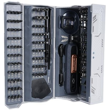 Schraubendreher Set, 180Pcs Feinmechaniker Schraubenzieher Set mit Abnehmbare Verlängerungsstange Verstellbarem Magnetische Screwdriver Set für Laptop Kamera PC Handy Computer