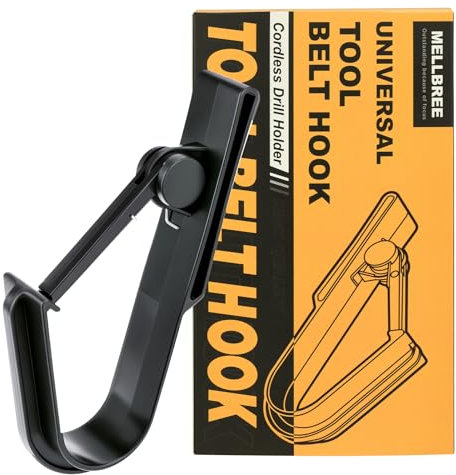 Gorilla Hook, Mellbree Universal Tool Belt Hook for Scaffolding Tool Organizer Holder Drill Belt Clip Impact Wrench Holder for Most Cordless Drills Impact Drivers