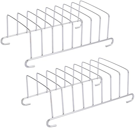 2 Stück Toastständer Edelstahl - 8 Scheiben Toasthalter, Rechteck Heißluftfritteuse Zubehör Organizer, Toast Rack, Toast Aufbewahrungsregal, Toast Rack Für Luftfritteuse, Heißluftfritteuse Zubehör