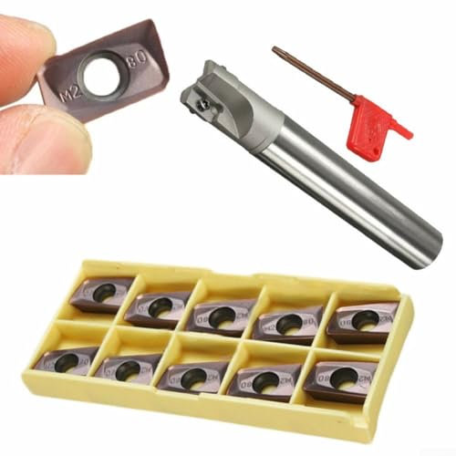 Eawfgtuw CNC Carbure Insert Cutter Indexable Tour Fraisage Inserts Tournage Outils de Tournage avec 400R C2425150 Porte-Outil CNC pour Usinage