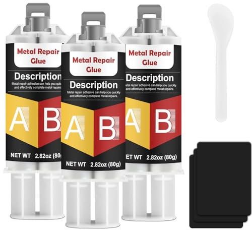 INNOVAYOU 240g Metallkleber, Metallkleber HitzebestäNdig Geeignet zum Reparieren von Rissen, Spaltschweißen, FlüSsigmetall Kleber Geeignet für Metall, Kunststoff, Edelstahl, Aluminiumlegierung