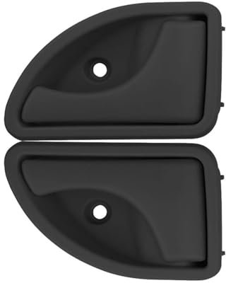 ZSHYTWE Poigner Porte 1 Paire poignée Porte intérieure Voiture Avant arrière Gauche Droite pour KANGOO pour TWINGO 8200247802 Poignée Porte Intérieure(Noir)