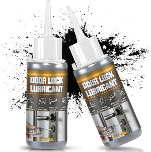 NoxGule Graphitpulver für Schlösser, Graphitpulver Türschloss, 120ml | Schließzylinder Spray, 3000 Mesh Pulver,Deutliche Schmierwirkung,für Schließzylinder,Fensterbänder,Feines und Leichtes Pulver