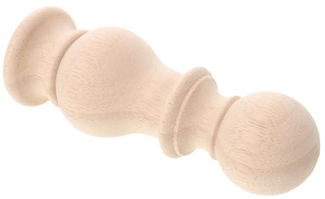 CONGARTENO Dekorative Holzknäufe für Möbel und Vorhänge, Beige Kugelform