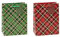 TSI Sac cadeau Série Tartan, lot de 12, taille : moyenne (23 x 18 x 10 cm), N° d'art. 87012