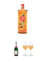Miamee Orange Goldwasser Likör 0,7 Liter + Schloß Trier Sekt - halbtrocken - Deutschland 0,75 Liter + Miamee Goldwasser Cocktail Gläser mit 5cl Eichstrich 2 Stück