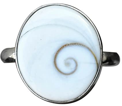 Meadows Shiva Auge Edelstein Ring Schmuck 925 Sterlingsilber Ringgröße 9 Schmuck Ring