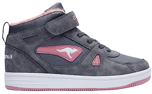 Kangaroos Unisex Sneaker, Steel Grey Dusty Rose, 38 EU