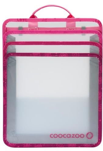 coocazoo Faltbare Heftbox, Berry, rosa-pink-lila, mit Tragegriff, platzsparend mit ausziehbaren Seiten, Heftordner für Schulrucksäcke, ab der 3. Klasse