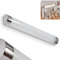 LED Spiegelleuchte Morges, Wandleuchte aus Metall/Kunststoff in Chromfarben/Weiß m. Glitzer-Optik, Spiegellampe ideal für Badezimmer, Schminklicht, 10 Watt, 1200 Lumen, 4000 Kelvin, Wandlampe IP 44