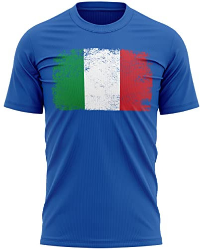 Purple Print House Italy Rugby Flag T Shirt, Italy Birthday Gifts for Italian Rugby Fan, Tournament Outfit Gift Idea, Football Nations Shirts for Men Women and Kids, M, Royal