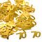 70. Geburtstag Jubiläum Konfetti goldene,Zahlenkonfetti Tischdeko Streudeko,Streudeko für Geburtstagsfeier, Motto-Party,Geburtstags Zahlen-Konfetti,Glitter Geburtstags-Deko, Gold