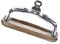 Beurrier avec couvercle en verre - 18 x 12 x 10 cm - Beurrier transparent pour réfrigérateur et comptoir pour beurre, bloc de fromage à la crème et plat de service (plateau en bois)