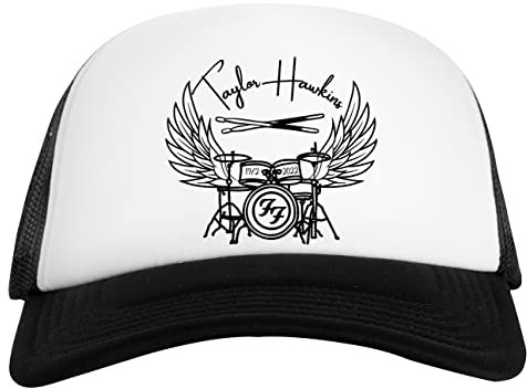 Rip Taylor Drummer Weiß Schwarz Unisex Baseball Cap White Black