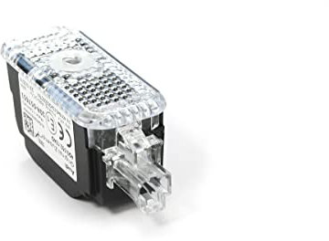 Audi 4G0052135F Projektor rechts [S-Logo] Raute Einstiegsbeleuchtung Leuchte Projektion, rot/weiß, nur für Fahrzeuge mit serienmäßigen LED Einstiegsleuchten (schmaler Stecker)