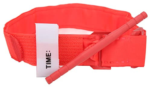 Tourniquet Notfall,Outdoor Tourniquet Schnellspanner,Notfall Stop Blutung Gürtel für Camping Wandern 95cm Orange für Wandern Camping Bergsteigen,Notfall Hämostatischen Verbandes