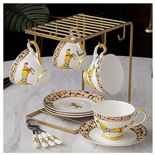 RALIRA Tasse à café Haut de Gamme Tasse à café et Soucoupe en céramique, Tasse à thé Anglaise Haut de Gamme, Tasse à café Domestique, thé aux Fleurs, diverses Tasses à thé à CAF