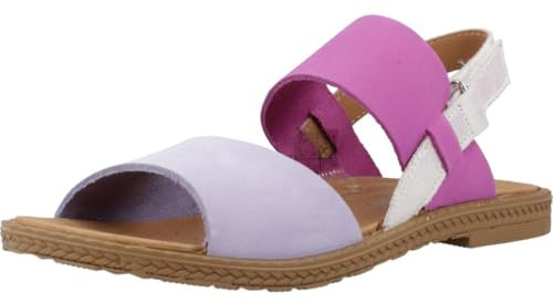 Primigi Amelia Flache Sandalen für Mädchen und Jungen, Glicine Bouganville Weiß Iri, 31 EU