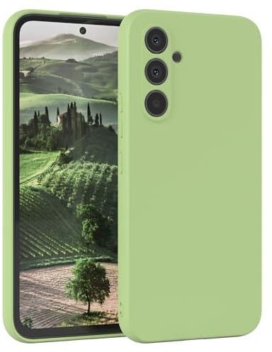 EAZY CASE - Silikonhülle für Galaxy A54 Hülle Silikon Case Grün weich stoßfeste Handyhülle Schutzhülle mit Kameraschutz Dünn Premium Schutz Cover TPU Phone Bumper in Pastell Hellgrün Matt