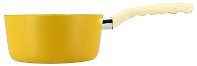 MENASTYL - Casserole 18cm Colorama safran - En Aluminium - Revêtement antiadhésif - Tous feux dont induction