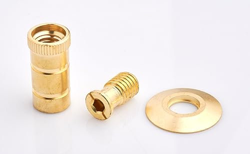 Swimcare Brass Pool Cover Anchors with Disk for a Secure Winter Pool (Pack of 10)