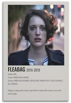 Terp Fleabag Poster, Wandkunst, Poster, Geschenk für Freunde, Schlafzimmer, Wohnzimmer, Dekoration, modern, ästhetisch, ungerahmt, 30 x 45 cm