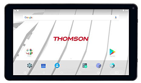 THOMSON TEO10 Tablet, 10,1 Zoll Full HD IPS, Quad-Core-Prozessor, 4 GB nativer RAM / 128 GB Speicher, Android 13 offiziell!, 4G LTE SIM-Modem. Erweiterbare 1 TB MicroSD