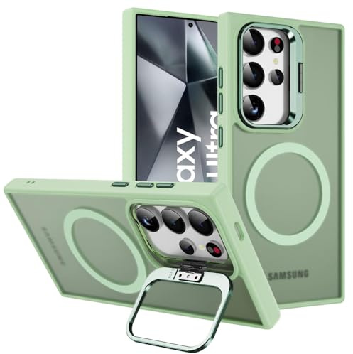 CoolGadget Magnetische Handyhülle für Samsung Galaxy S24 Ultra Grün | Magnetisches Slim Case, kabelloses Laden, Soft Grip Oberfläche, kratzfest, federleicht