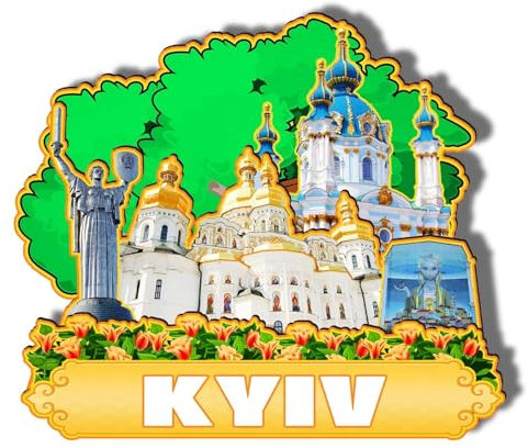 Orlaybar Kiew Ukraine Dekorativer Magnet 3D Kühlschrank Stadt Reise Souvenir Touristengeschenke Handarbeit Handwerk Kühlschrank Magnet Heimdekoration -953